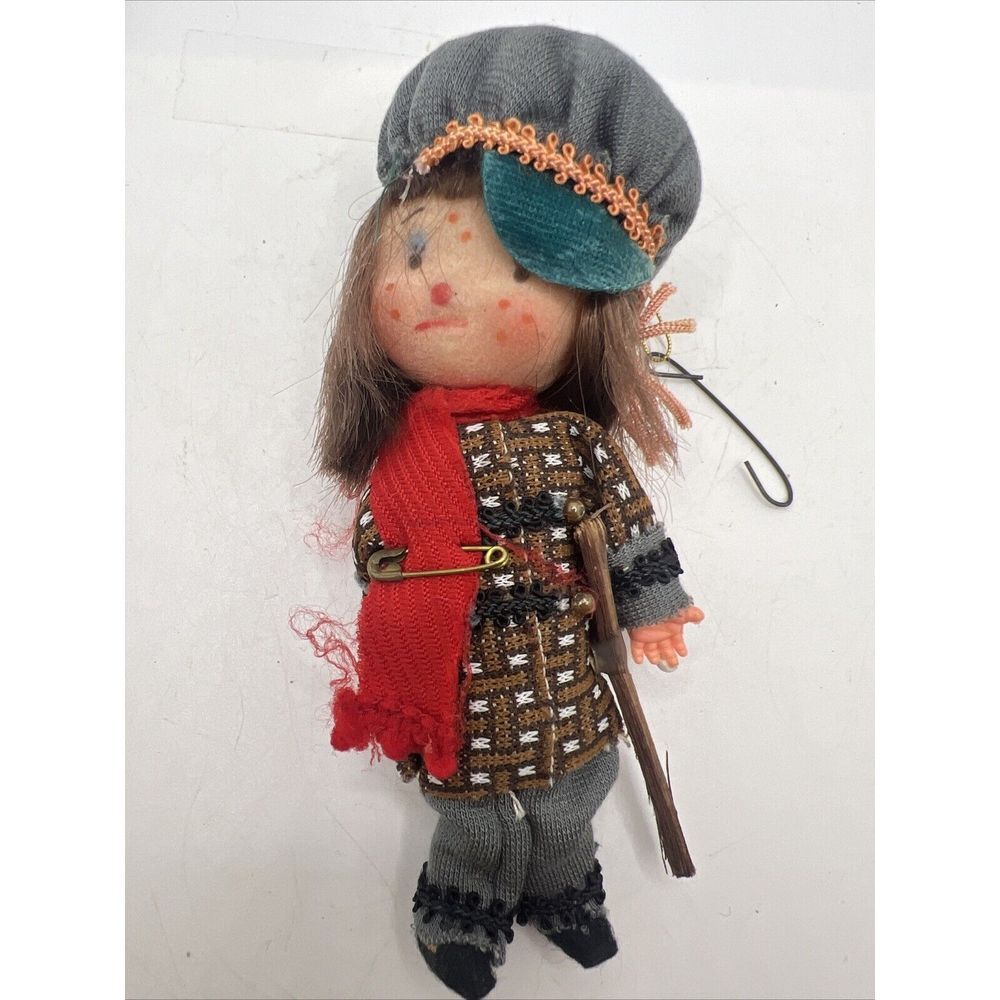 Vintage Kurt S Adler Fabric Felt Flocked Ornament‎